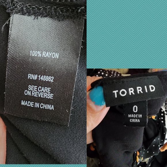 Torrid Black Polkadot Orange Printed Strappy Sophie Tiered Cami - Picture 4 of 4